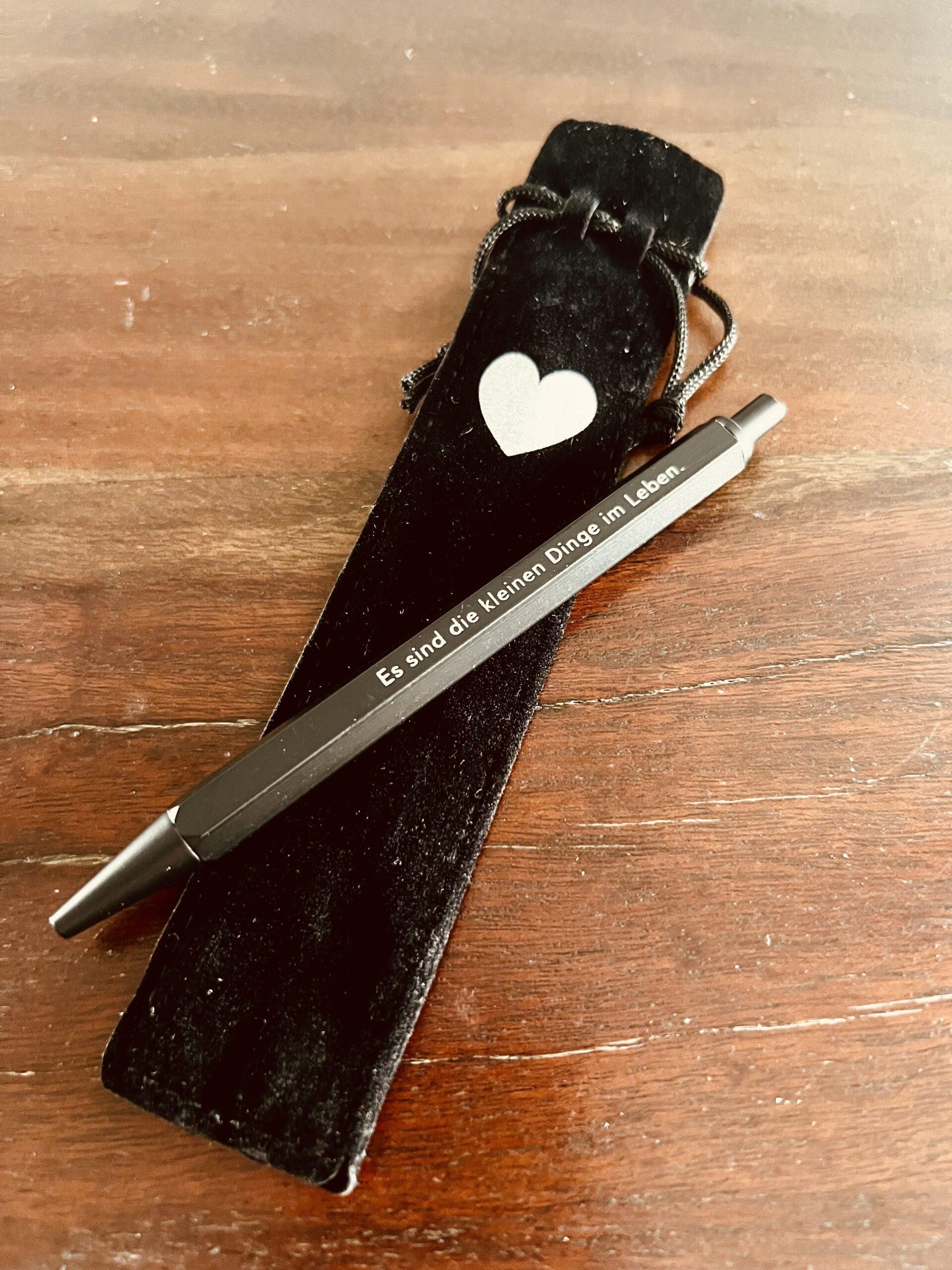 Eulenschnitt limitiert Kugelschreiber Herz