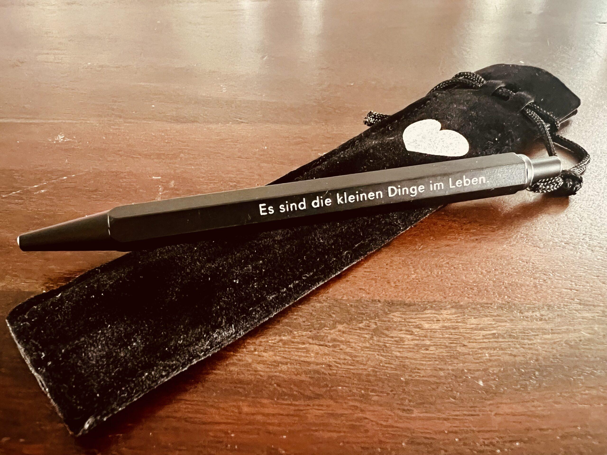 Eulenschnitt limitiert Kugelschreiber Herz