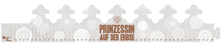 Goodoldfriends Krönchenkarte Prinzessin auf der Erbse