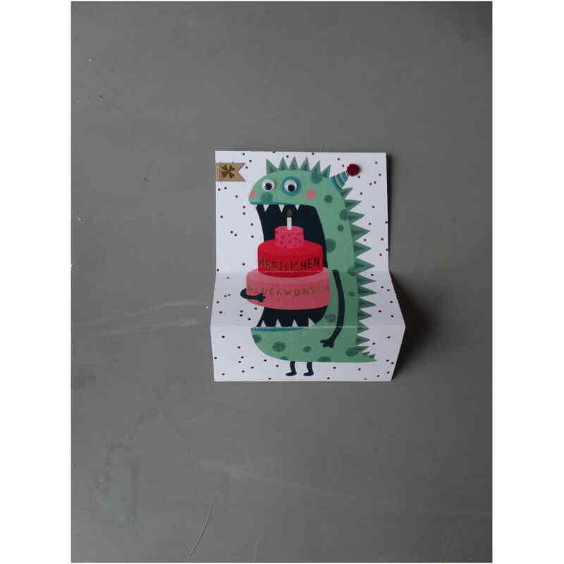 Goodoldfriends Monsterkarte Grünes Monster