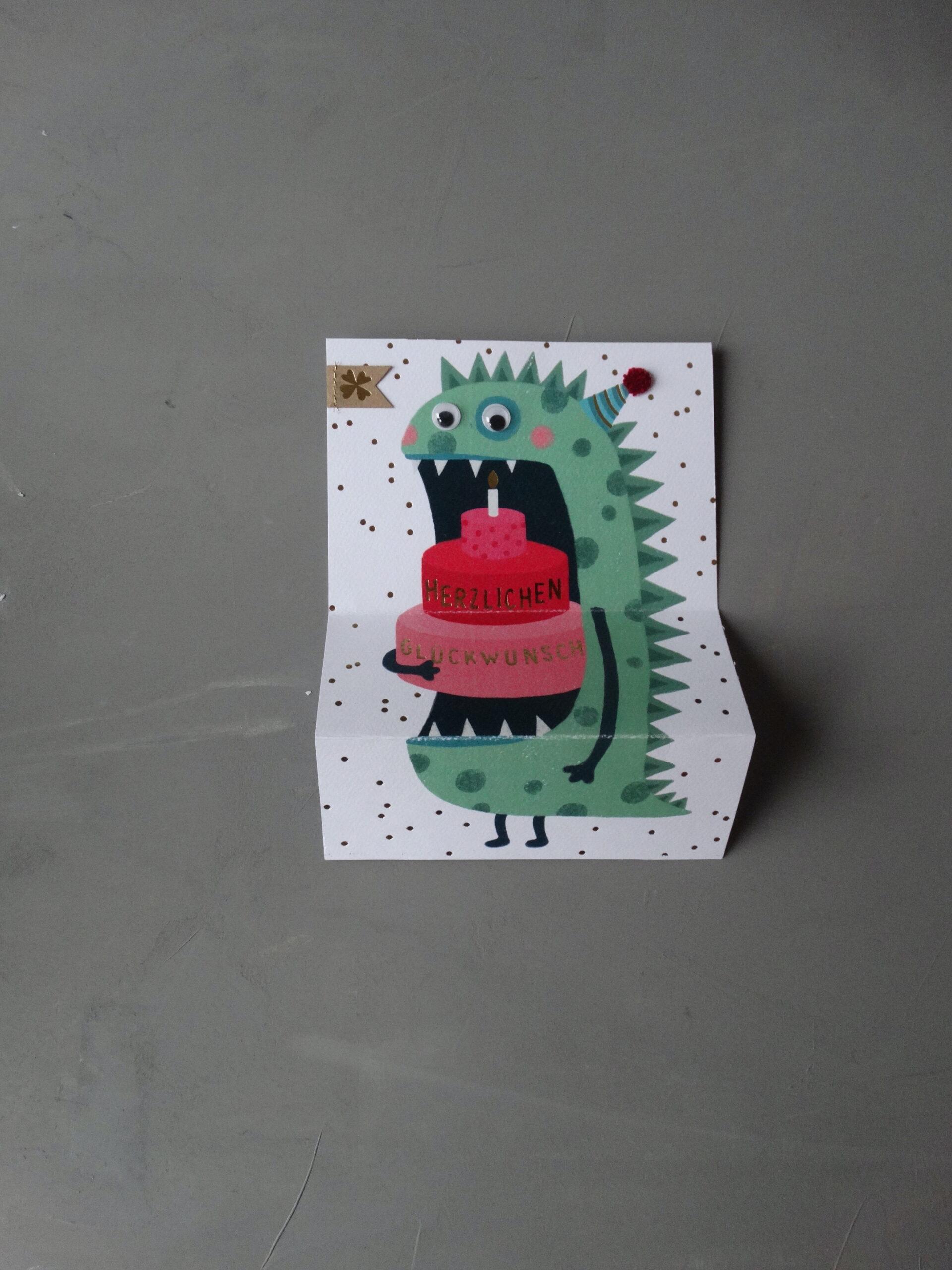 Goodoldfriends Monsterkarte Grünes Monster