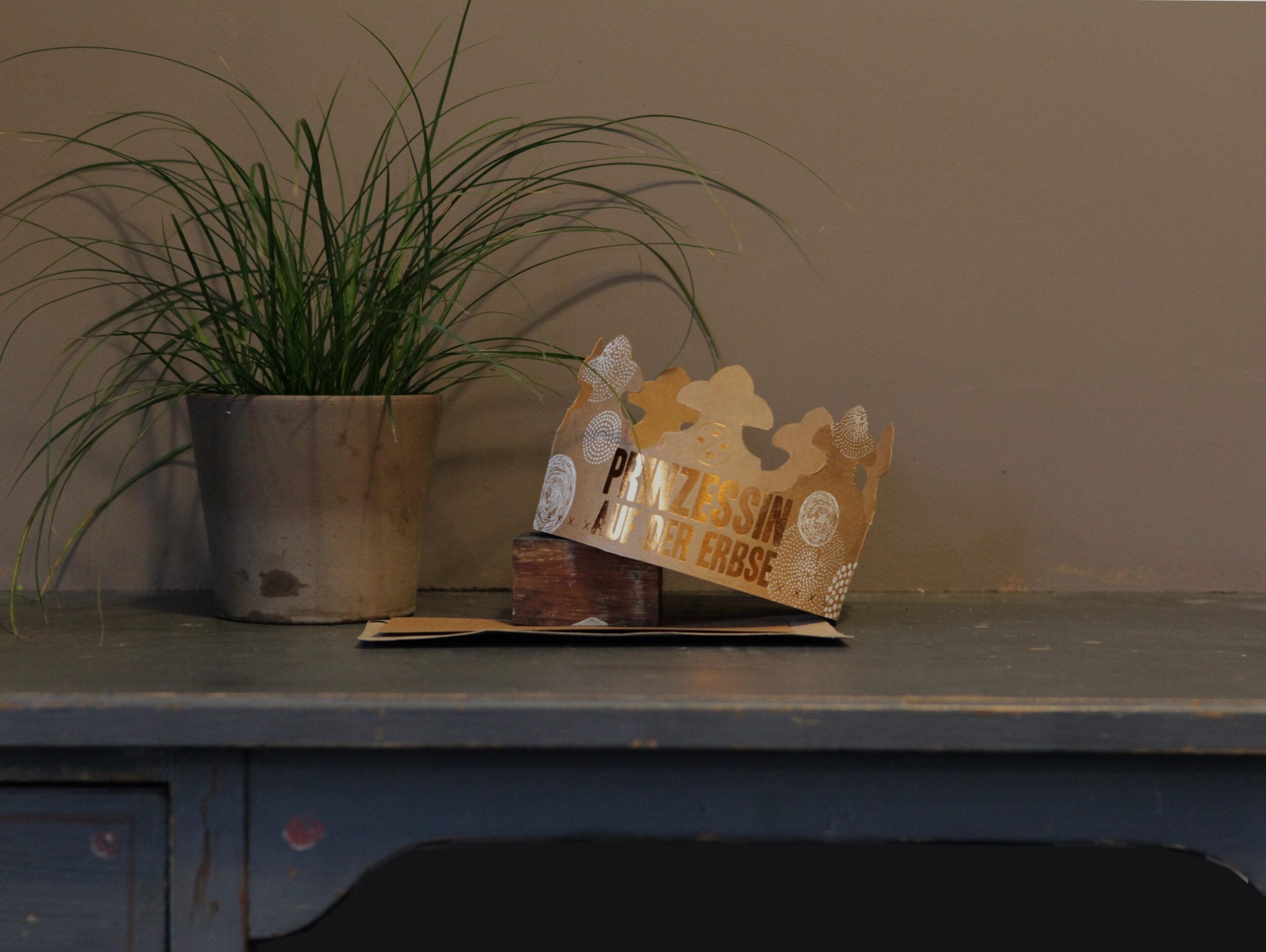 Goodoldfriends Krönchenkarte Prinzessin auf der Erbse