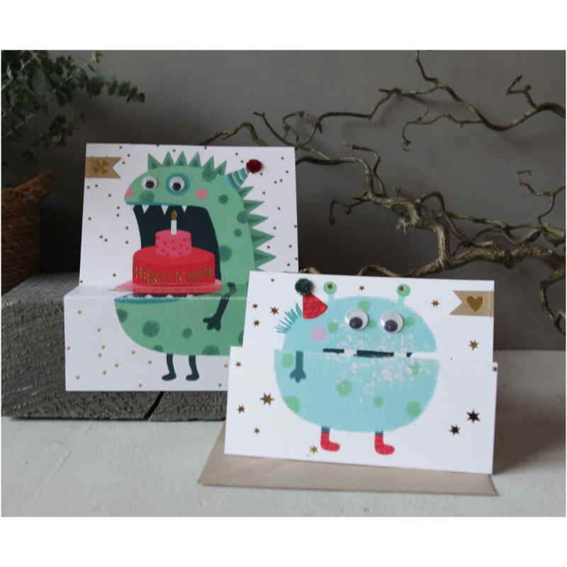 Goodoldfriends Monsterkarte Grünes Monster
