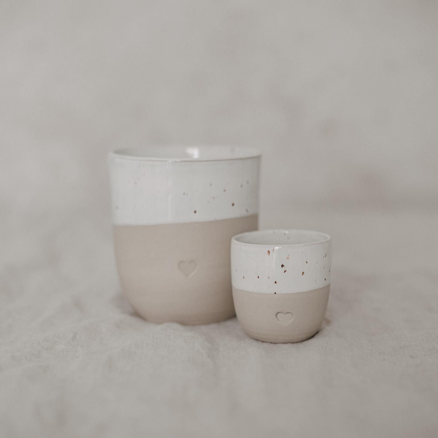 Eulenschnitt Espresso Becher Herz