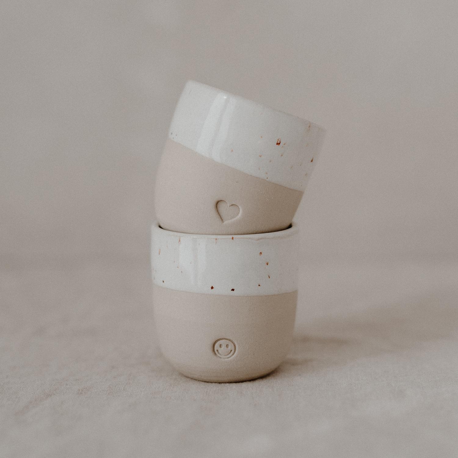 Eulenschnitt Espresso Becher Herz