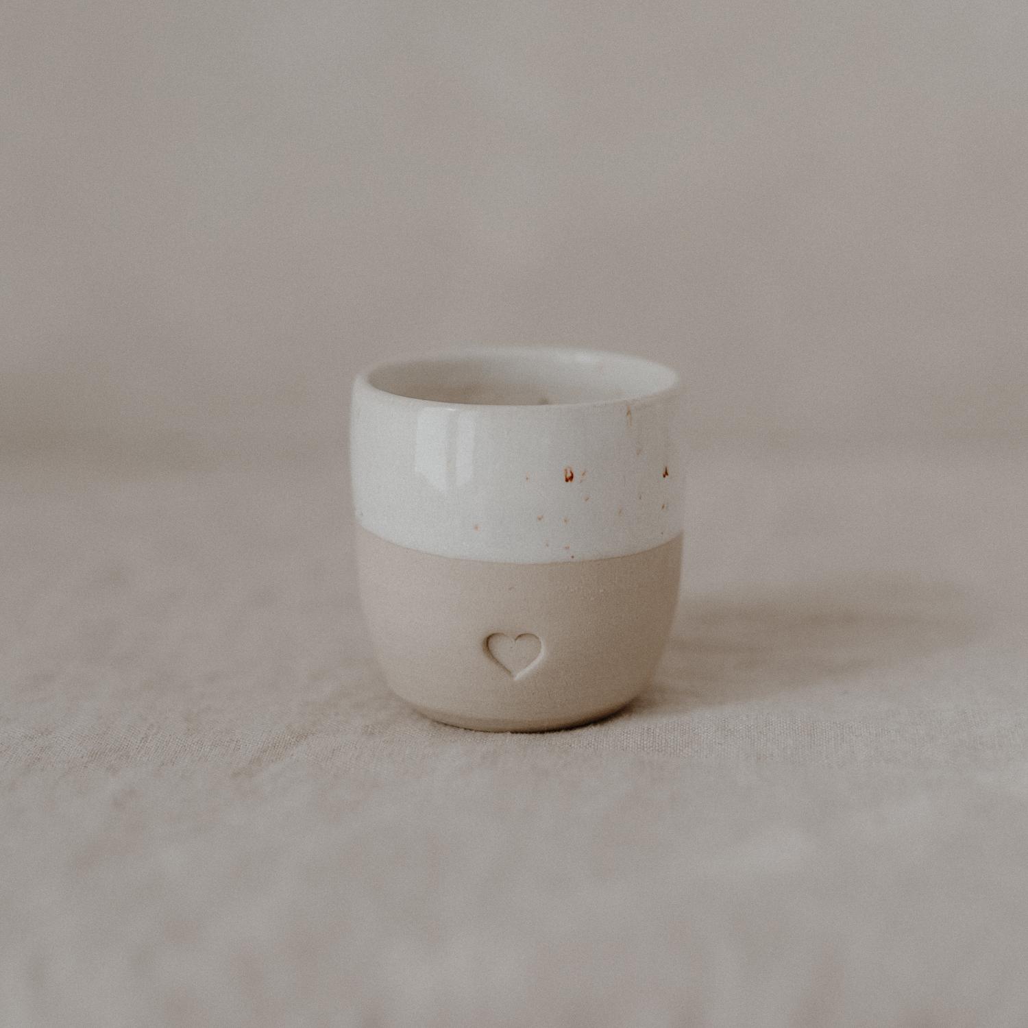 Eulenschnitt Espresso Becher Herz