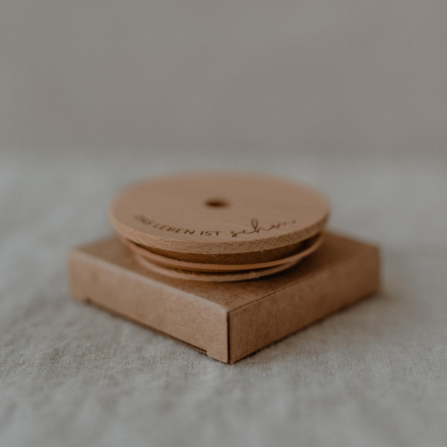 Deckel Das Leben ist schön für Hohes Trinkglas