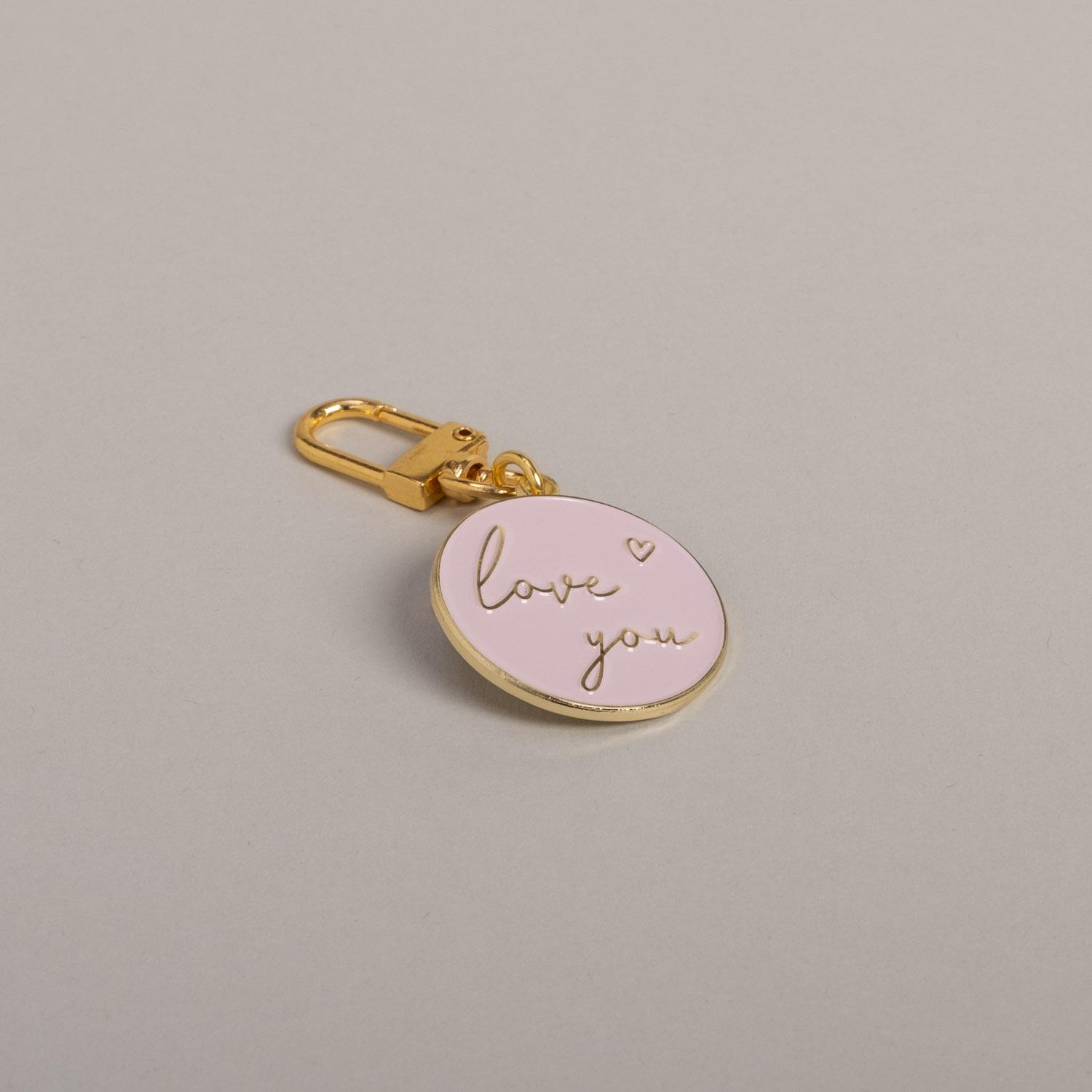 Eulenschnitt Schlüsselanhänger Love you