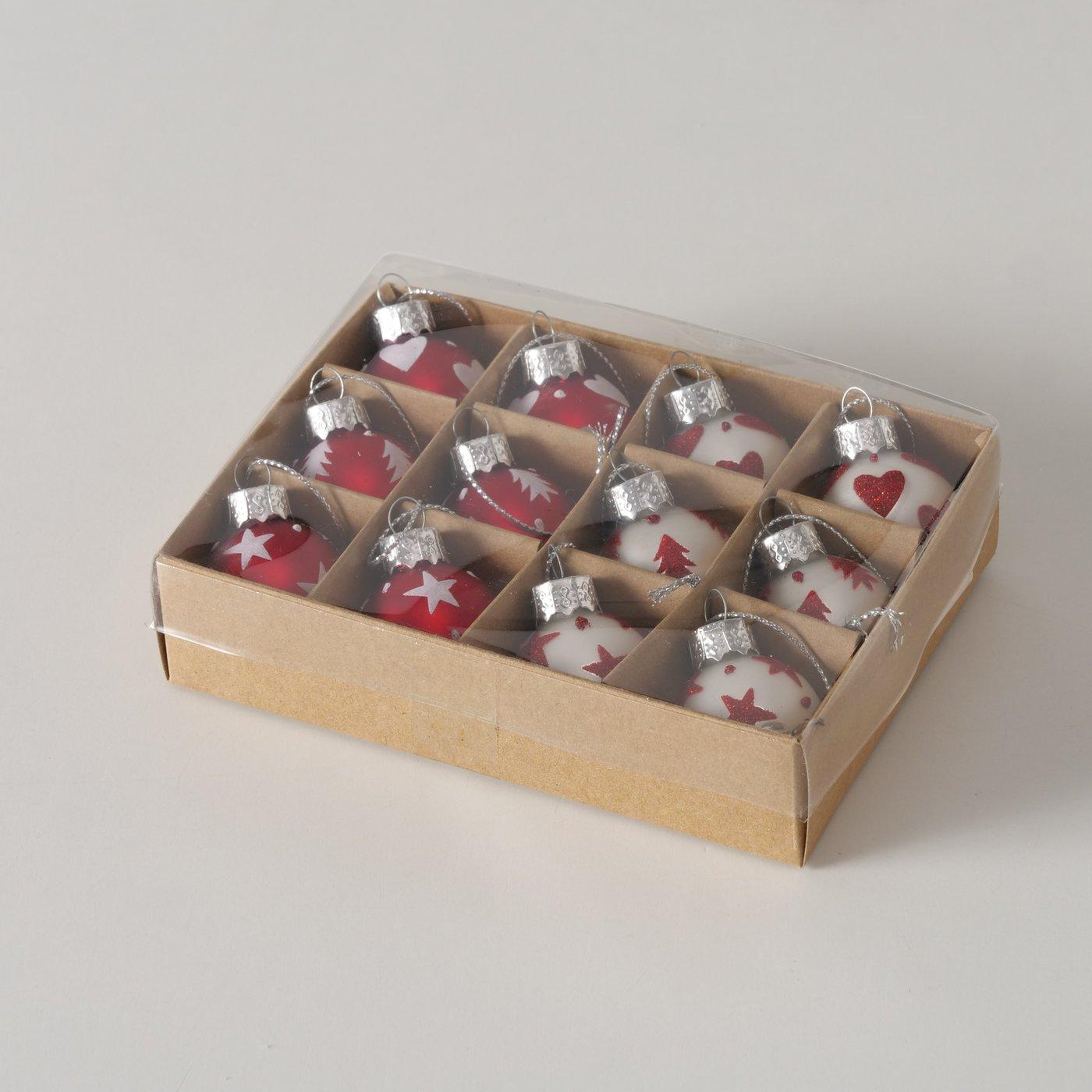 Weihnachtskugel Nollag 12er Set klein