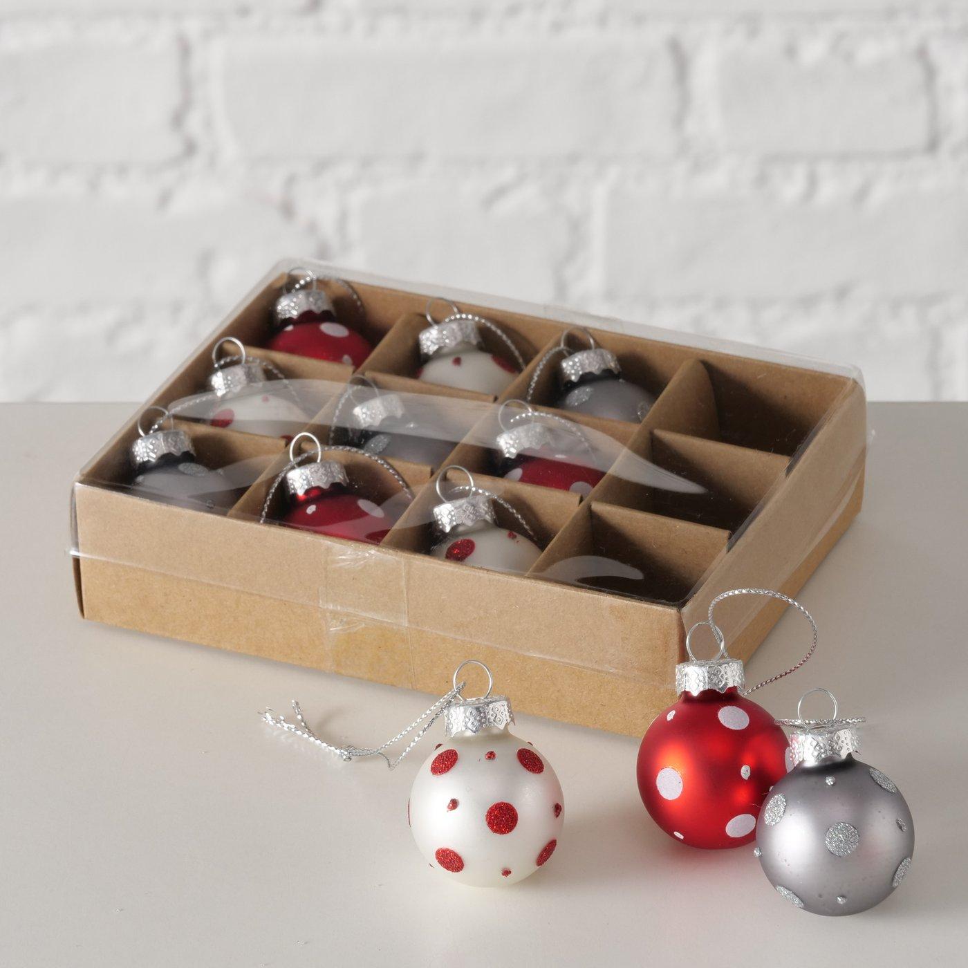 2051741-Hauptbild Weihnachtskugel Punto 12er Set klein