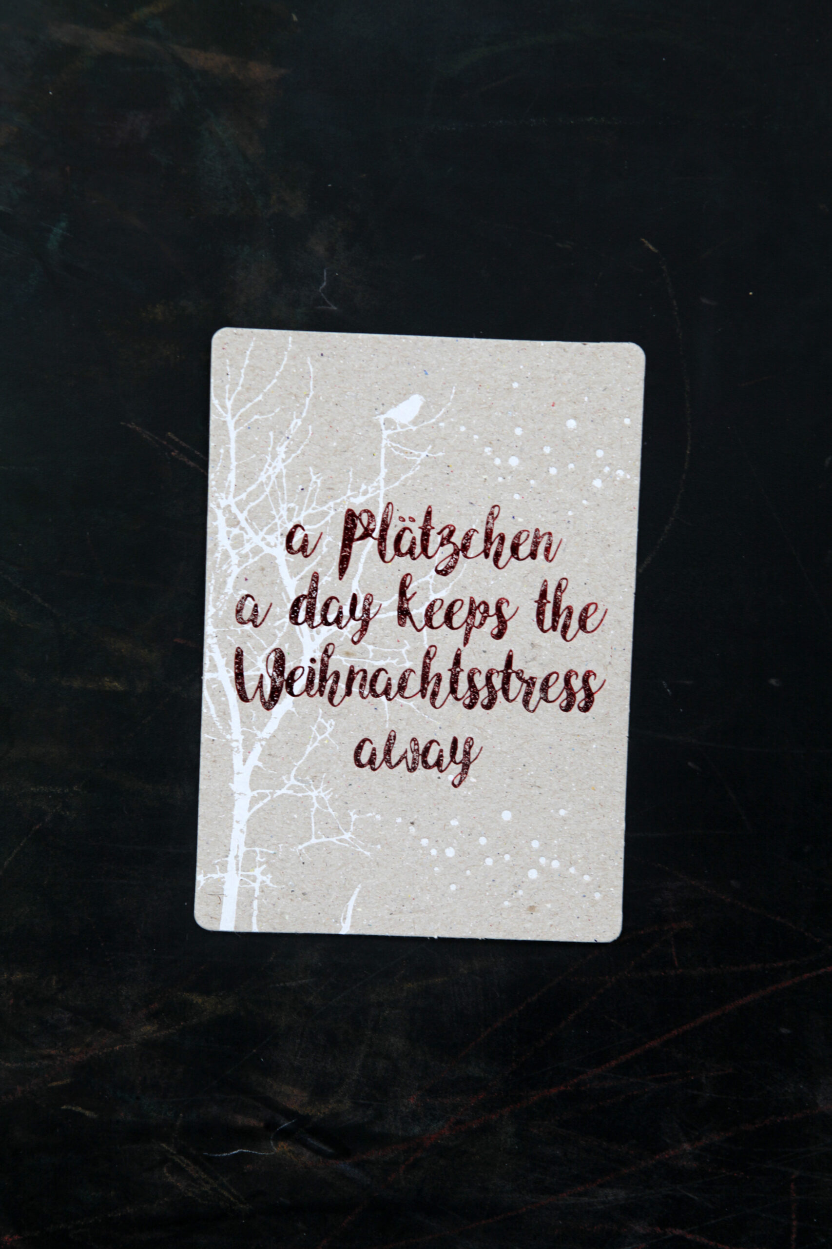 Goodoldfriends Winter Postkarte A Plätzchen a day