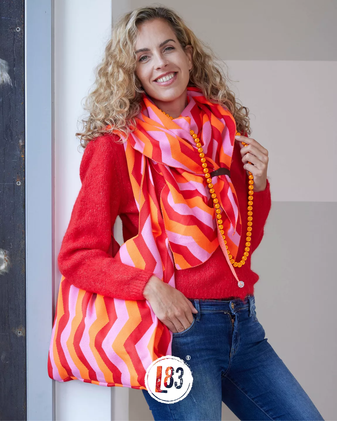 Lot83 Schal Kiki rot