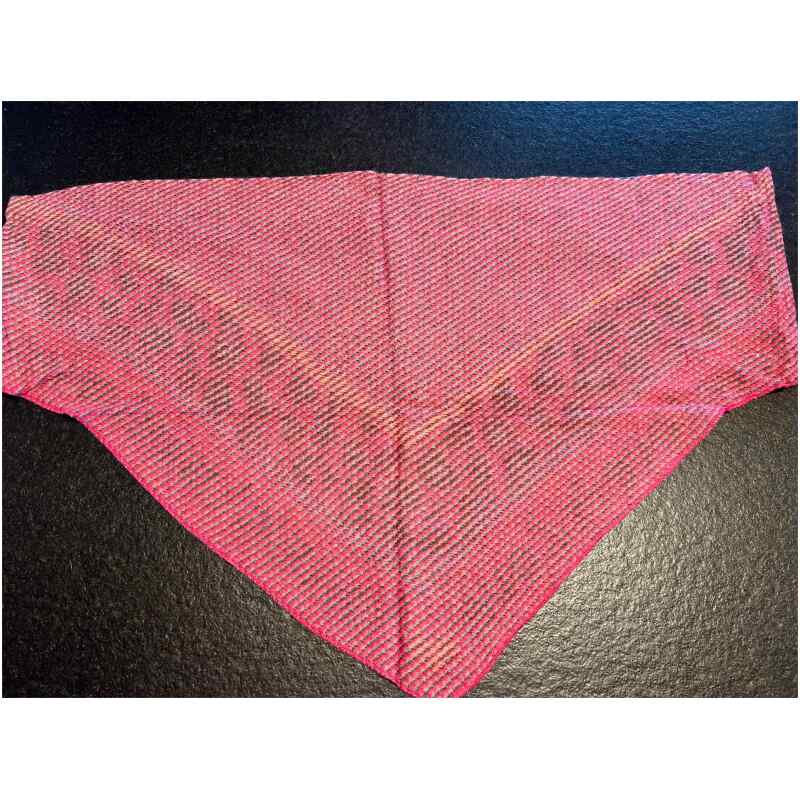 Dreiecksschal Love pink