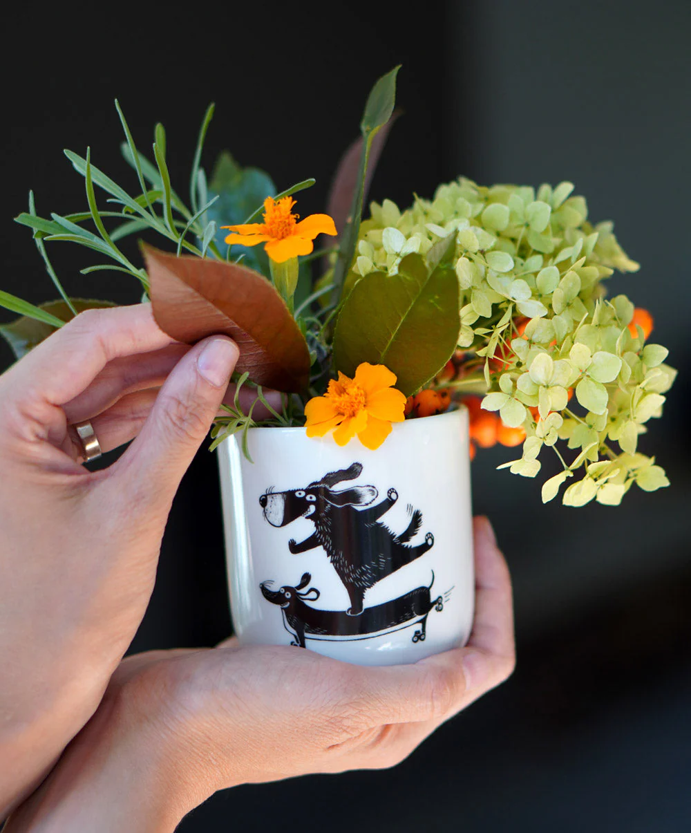 Voswald Duftkerze Becher Happy Dogs