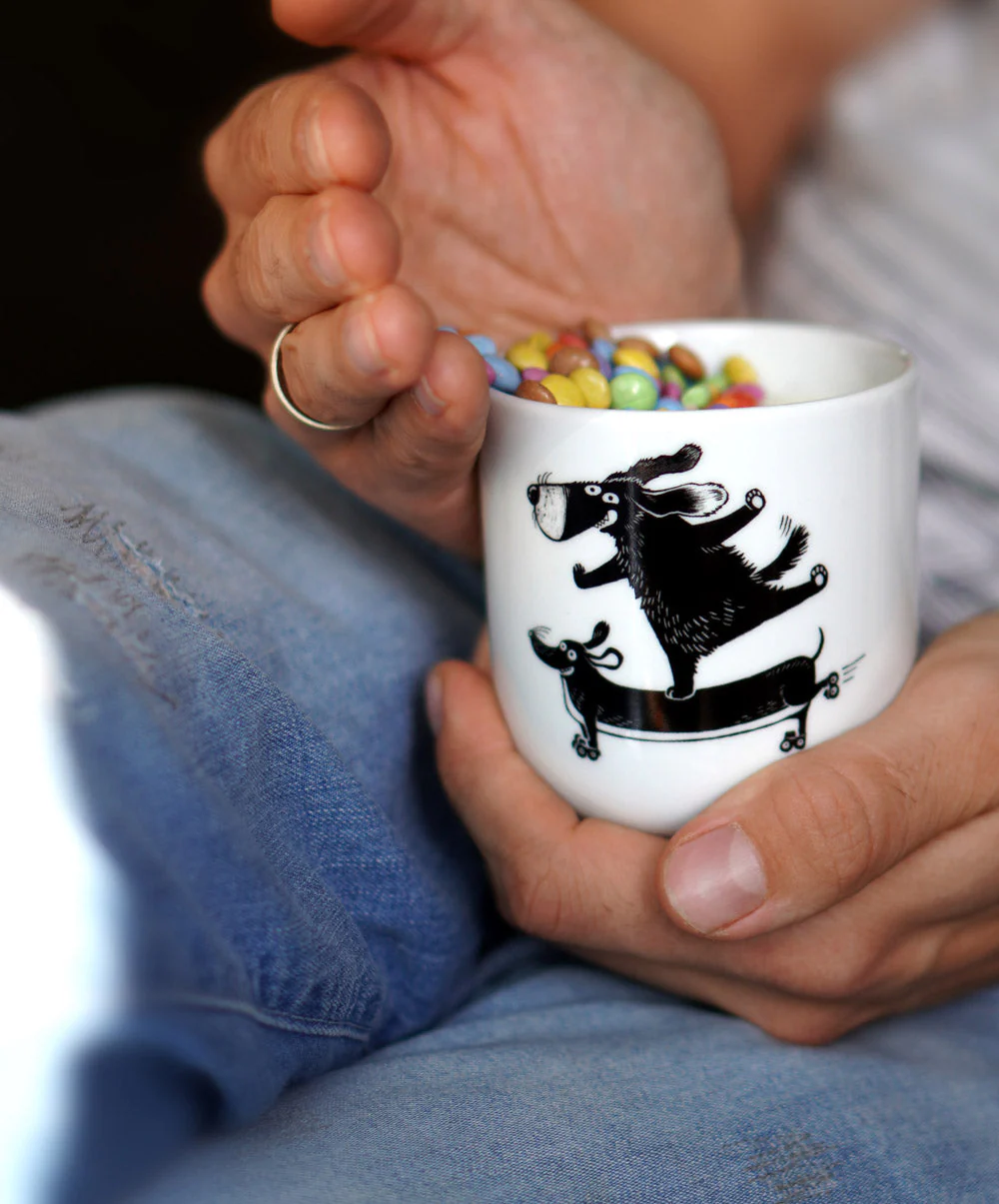 Voswald Duftkerze Becher Happy Dogs