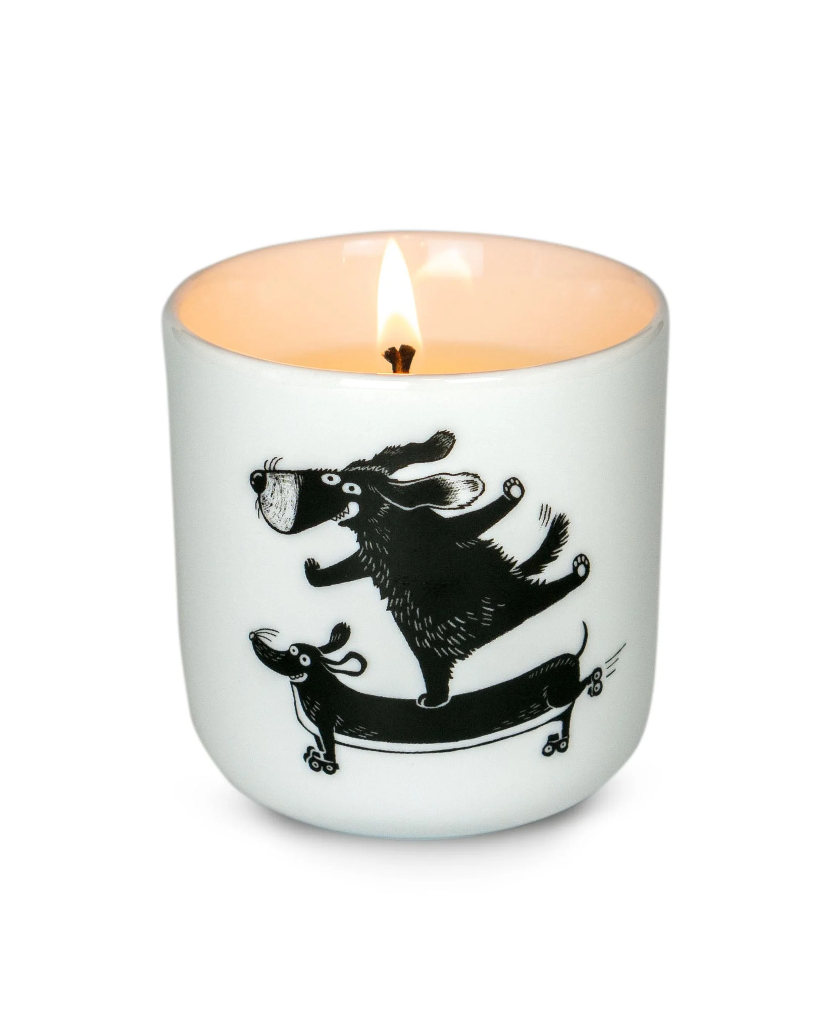 Voswald Duftkerze Becher Happy Dogs