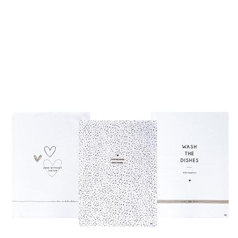 Küchenhandtuch Wash the Dishes 3er Set