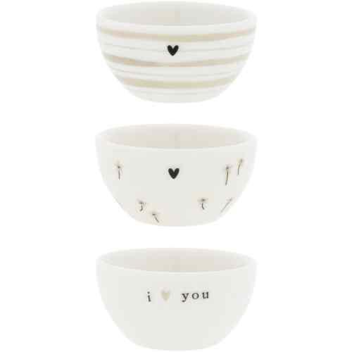 Schälchen Mini Natural Print 3 Sorten