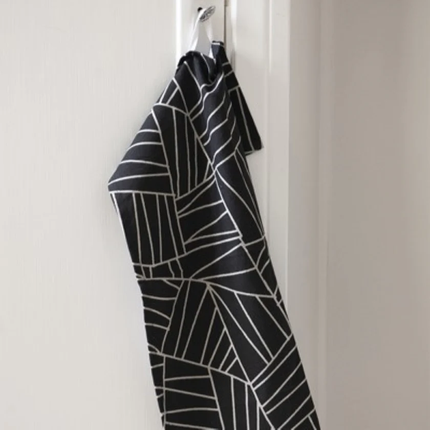 Küchenhandtuch Brunneby schwarz-beige