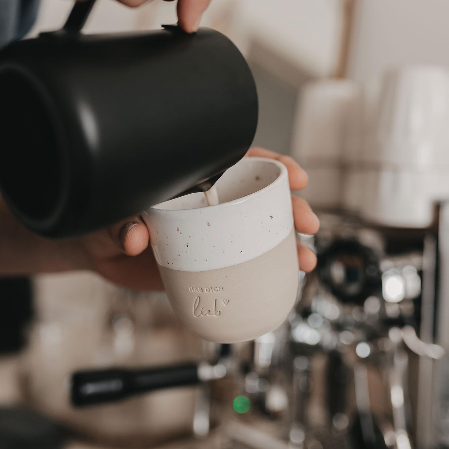 Eulenschnitt Becher Hab dich lieb - limitiert