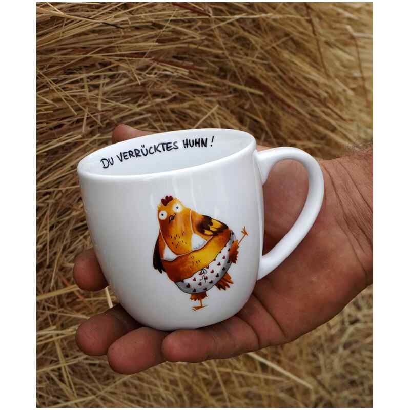 Voswald Tasse Du verrücktes Huhn