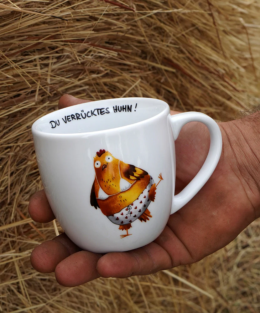 Voswald Tasse Du verrücktes Huhn