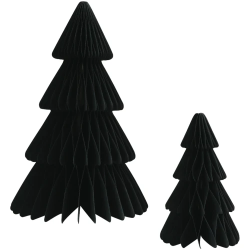 Eulenschnitt Papiertanne Schwarz 2er-Set