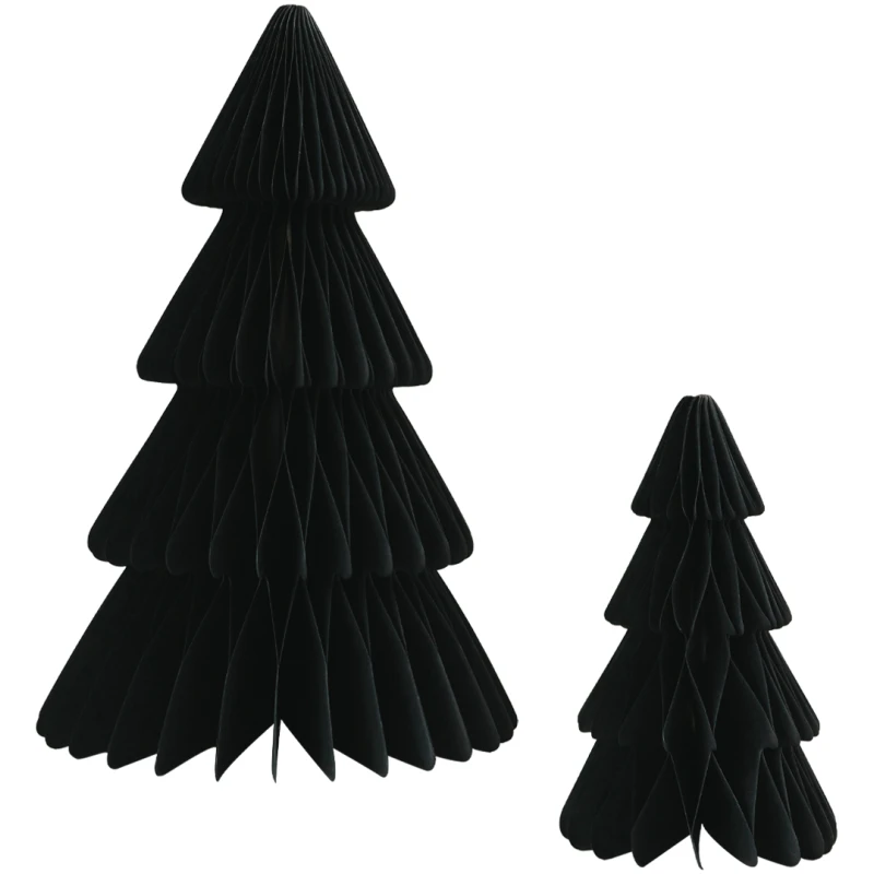 Eulenschnitt Papiertanne Schwarz 2er-Set