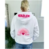 Herzlein Sweatjacke Feel Good Weiß