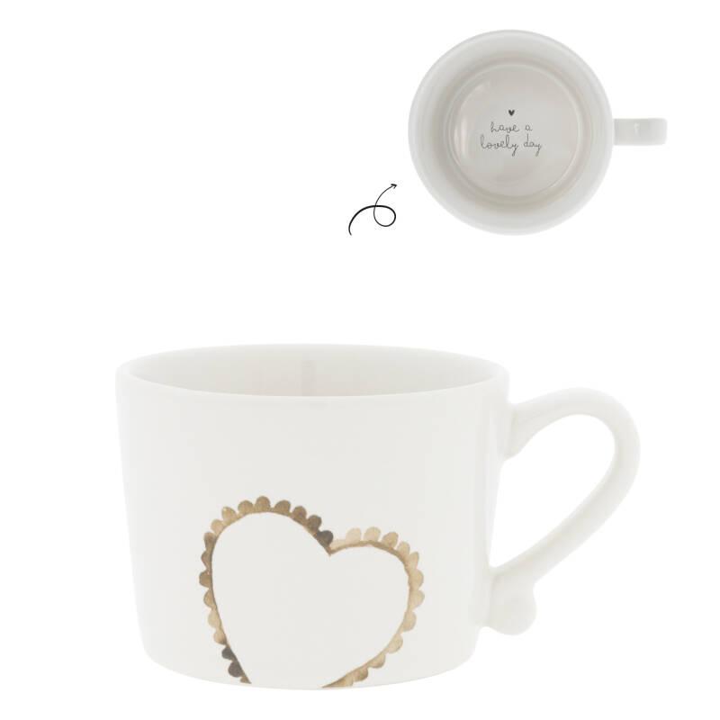 Tasse White small / Heart lovely day
