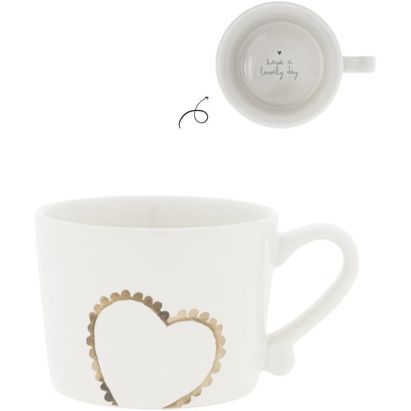 Tasse White small / Heart lovely day