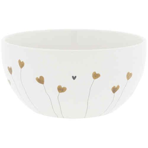Bowl White / Hearts in bloom