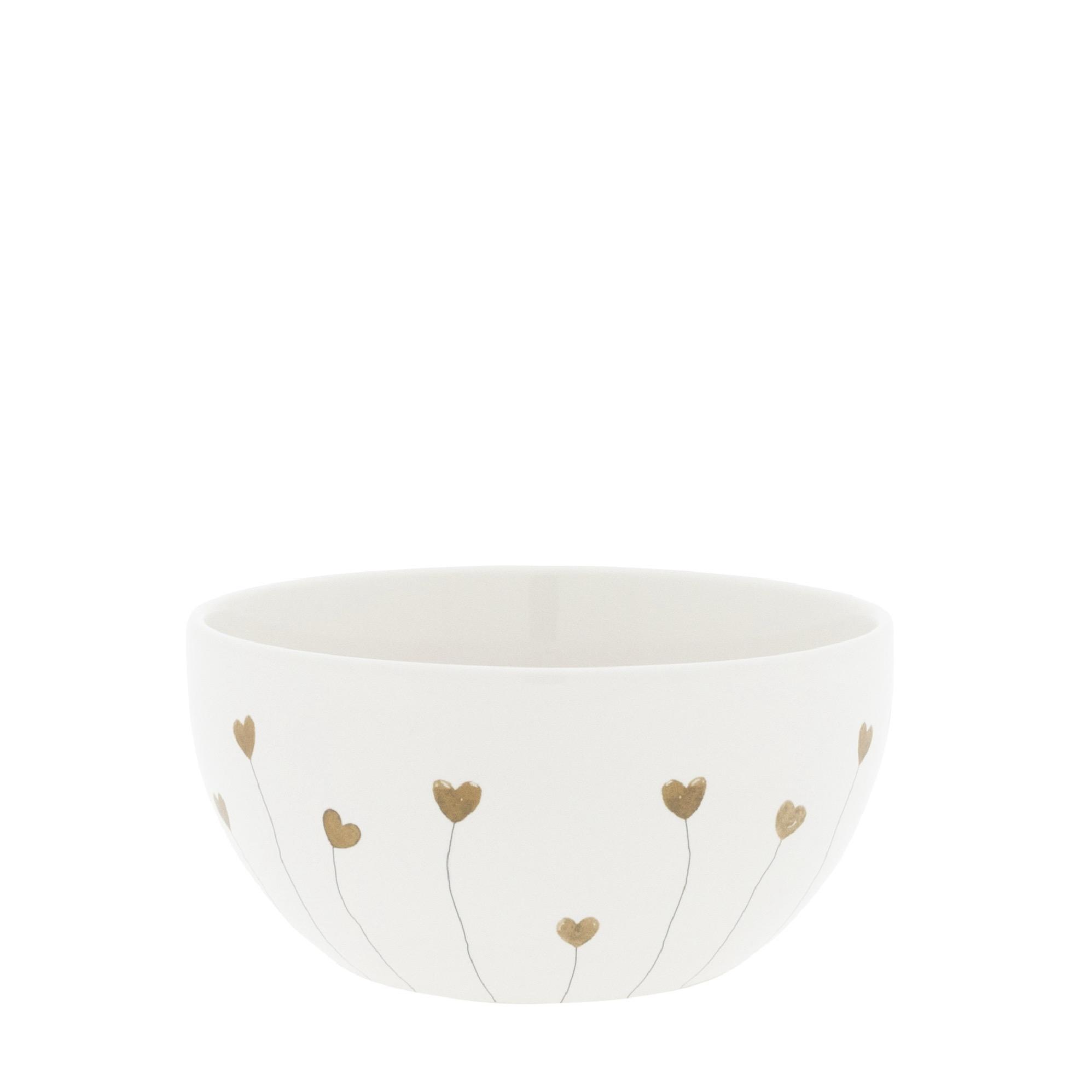 Bowl White / Hearts in bloom