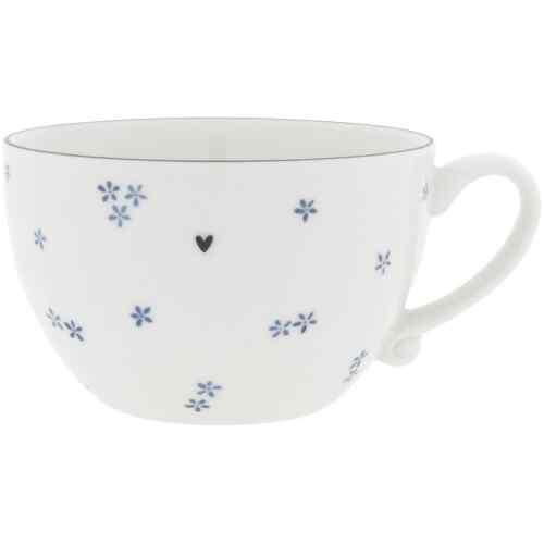 Bastion Collections Suppentasse White Blue Daisies