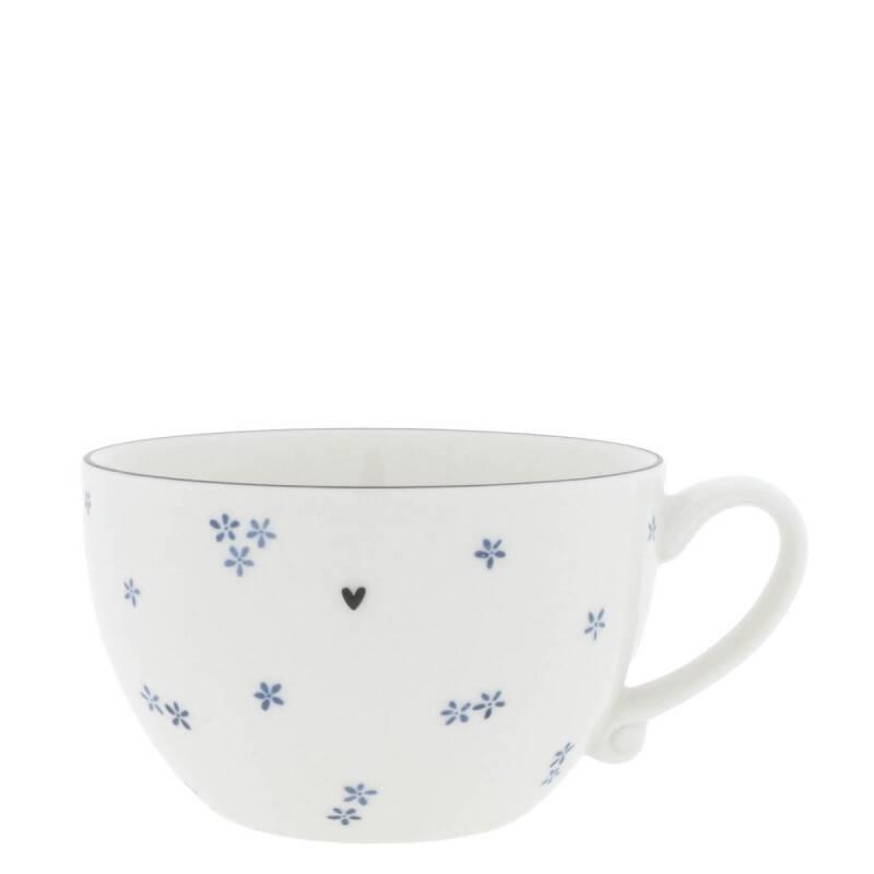 Bastion Collections Suppentasse White Blue Daisies