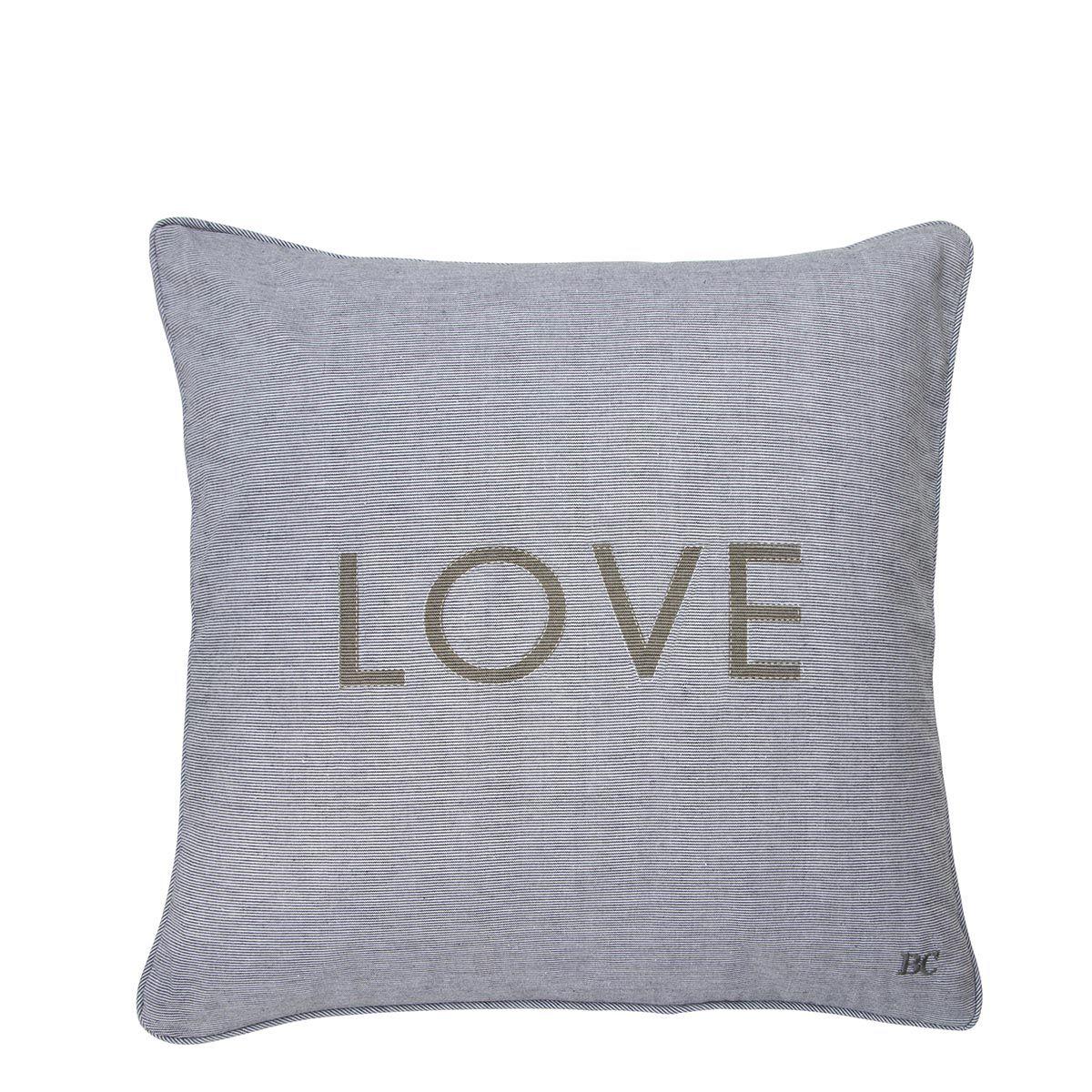 Kissenhülle Chambray Love 50x50cm