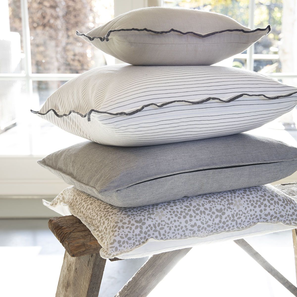 Kissenhülle Chambray Palm Tree 50x50cm