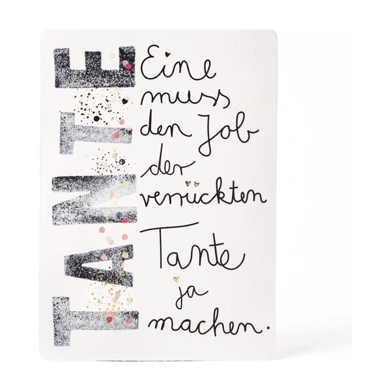 Goodoldfriends Family Postcard Tante