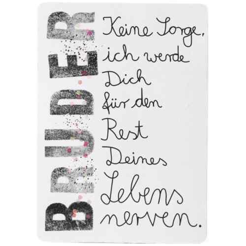 Goodoldfriends Family Postcard Bruder