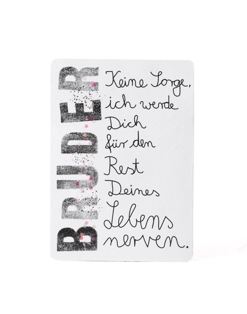 Goodoldfriends Family Postcard Bruder