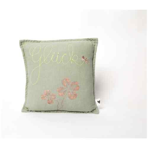 Goodoldfriends Mini Kissen Kleeblatt Glück