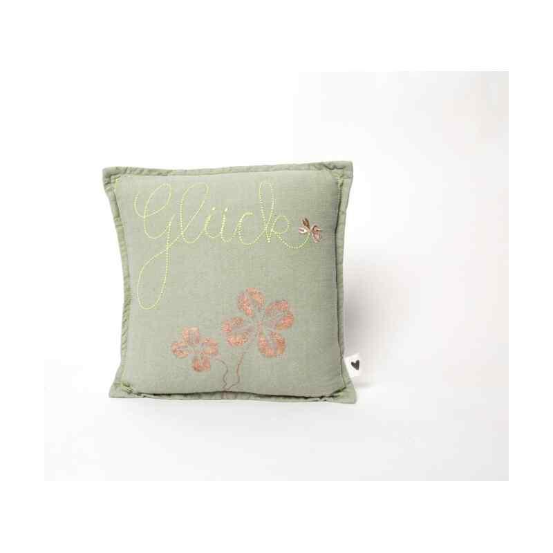 Goodoldfriends Mini Kissen Kleeblatt Glück