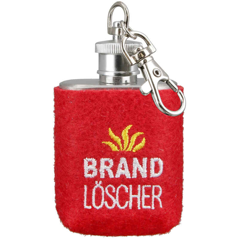 Schlüsselanhänger Flachmann Brandlöscher