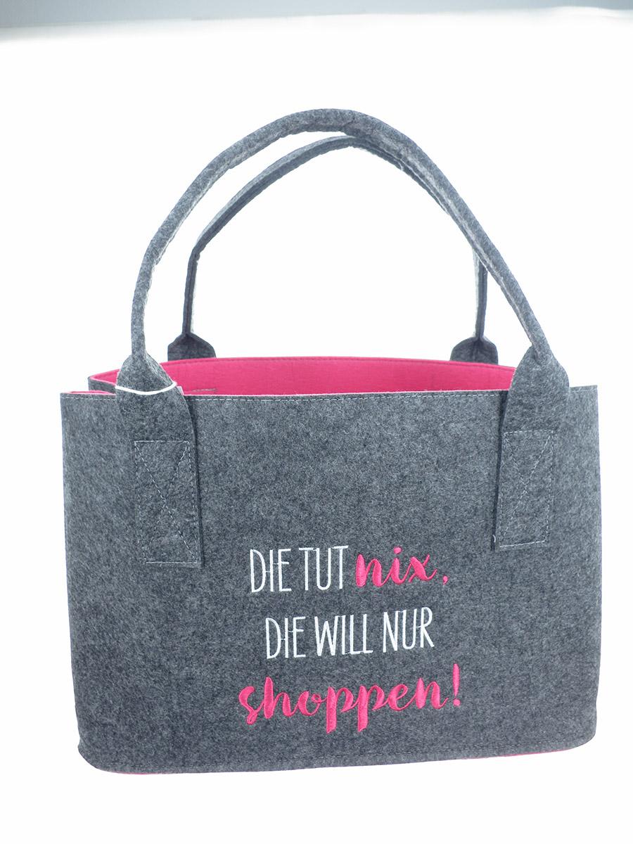 60974 Tasche Die tut nix die will nur shoppen