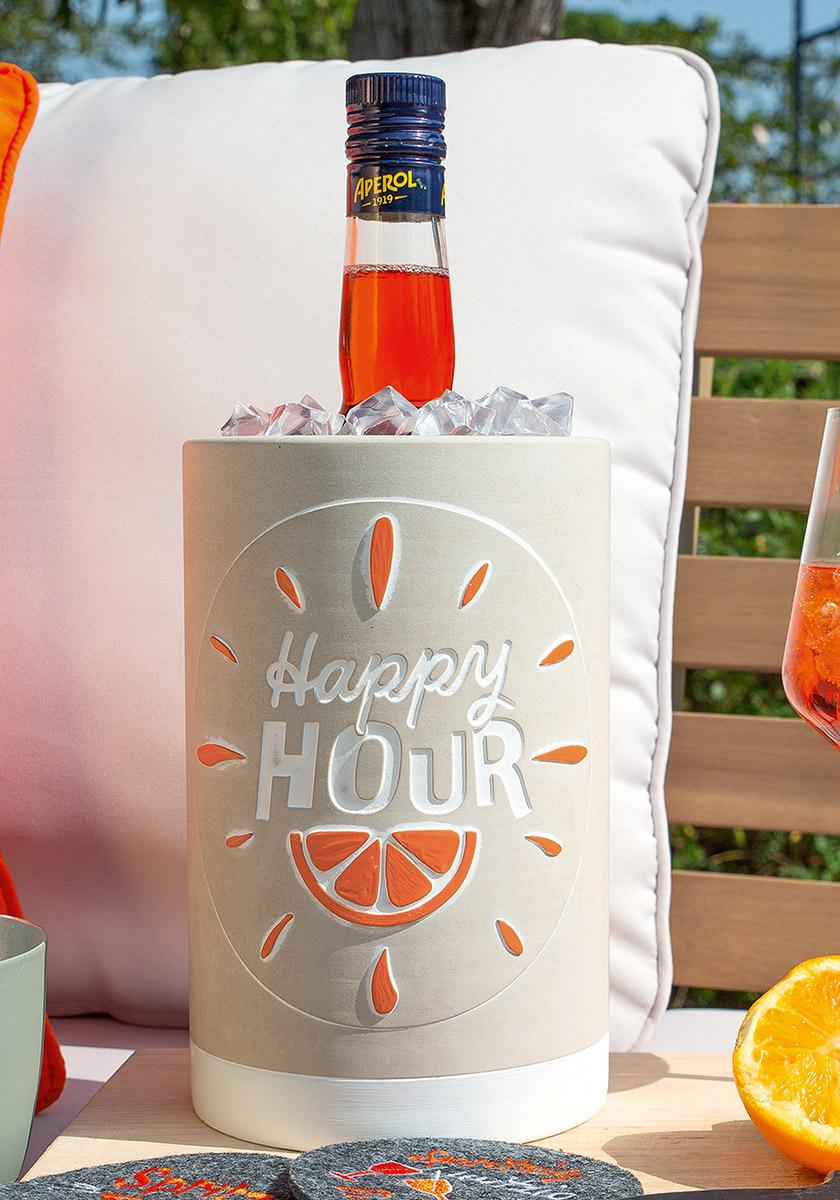 Weinkühler Spritztour Happy Hour Beton