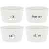 Bastion Collection Kleines Schüssel-Set Salz Butter Öl Olive