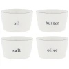 Bastion Collection Kleines Schüssel-Set Salz Butter Öl Olive