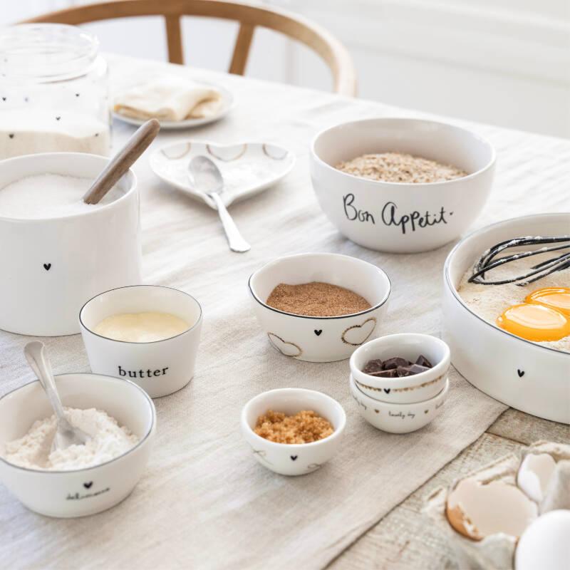 Bastion Collection Kleines Schüssel-Set Salz Butter Öl Olive