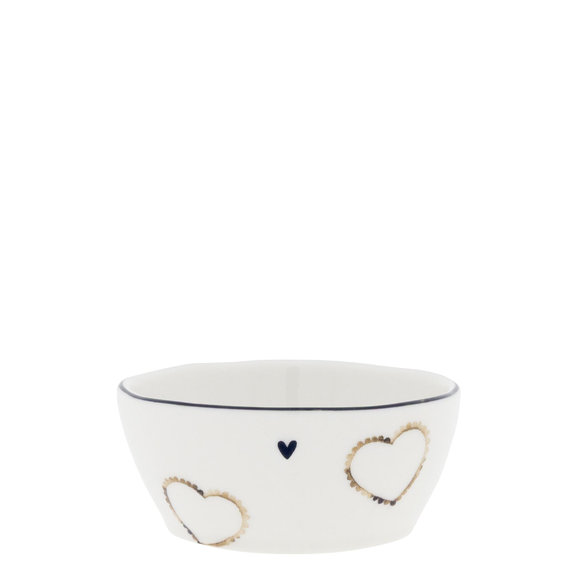 Schüssel klein White Brown Print 3 Sorten