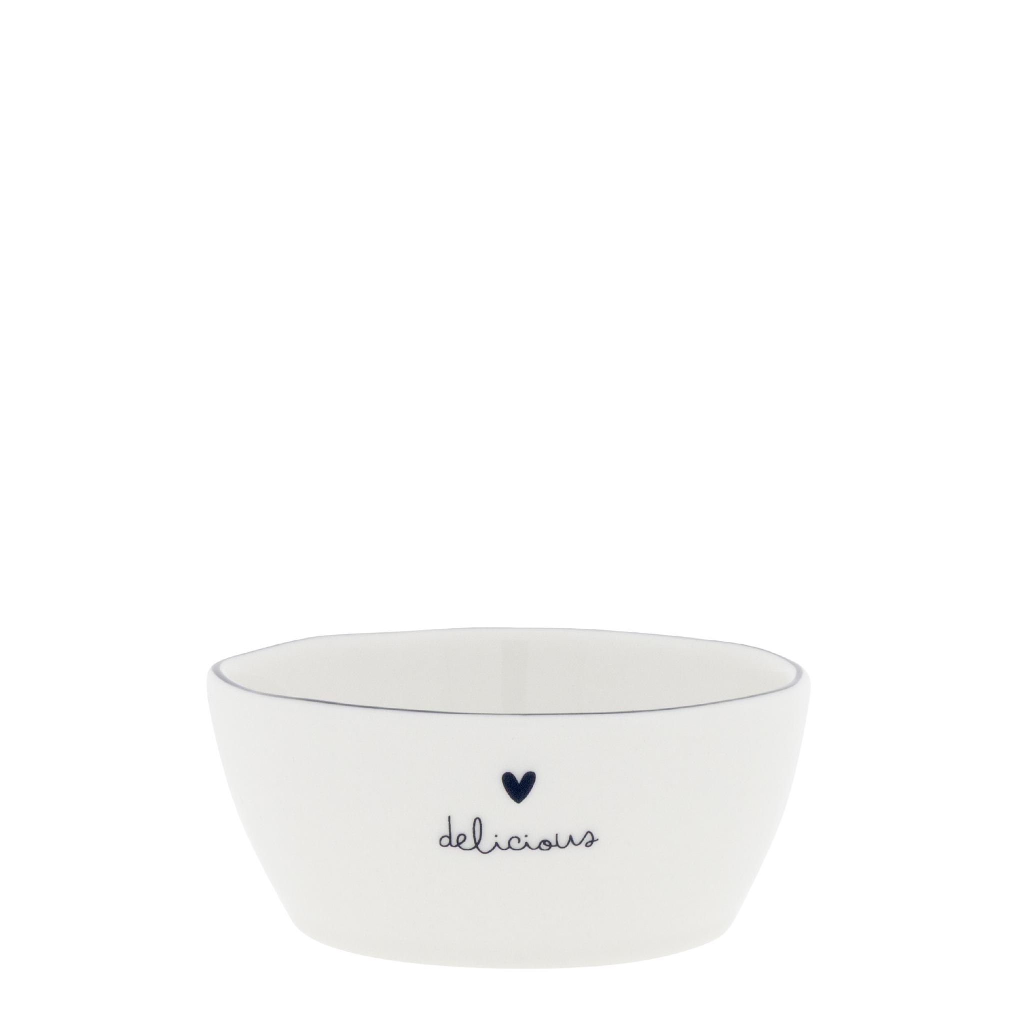 Schüssel klein White Brown Print 3 Sorten